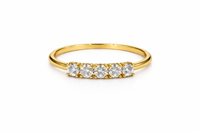 Ringe Idee Preziose dal 1987 Dame in Gelbgold Zircone IP.AK18G/69